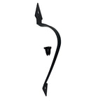 Backyard Black Wood Gate Pull Handle (Standard)