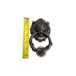 Antique Look Lion Door Knocker for Gates and Doors - Black