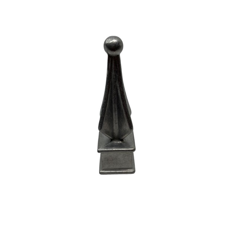 Decorative Spear Post Cap Cast Aluminium Black