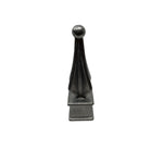 Decorative Spear Post Cap Cast Aluminium Black