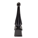 Decorative Spear Post Cap Cast Aluminium Black