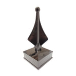 Decorative Spear Post Cap Cast Aluminium Black