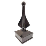 Decorative Spear Post Cap Cast Aluminium Black