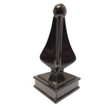 Decorative Spear Post Cap Cast Aluminium Black