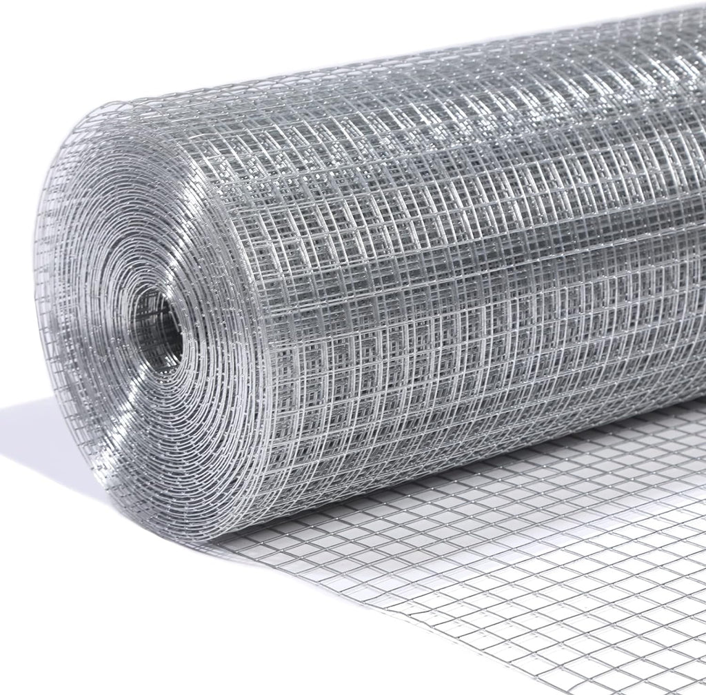 36" H x 50' L  23 Gauge Welded Wire Galvanized Steel Netting Fence 1/4" x 1/4" Mesh