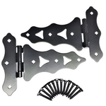 Traditional Black Tee Hinges for Backyard Door and Gates