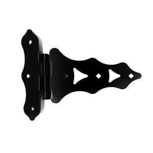 Traditional Black Tee Hinges for Backyard Door and Gates