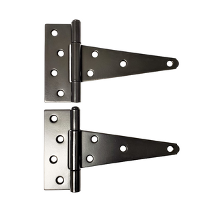 Universal Black Tee Hinges for Backyard Door and Gates