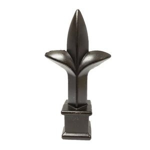 Decorative Triad Post Cap Cast Aluminium Black