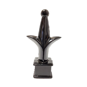 Decorative Triad Post Cap Cast Aluminium Black